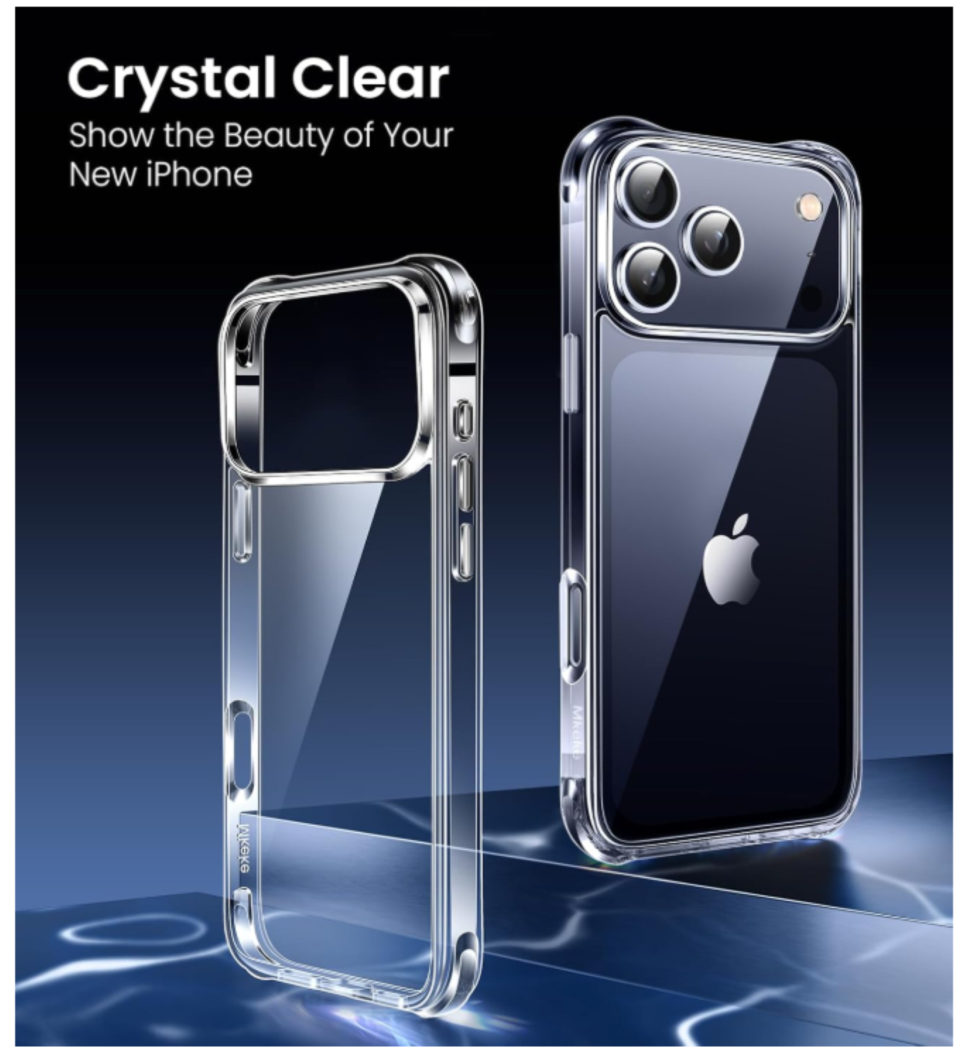 Carcasa Para iPhone 17 Pro Max Transparente Reforzada + Mica-3