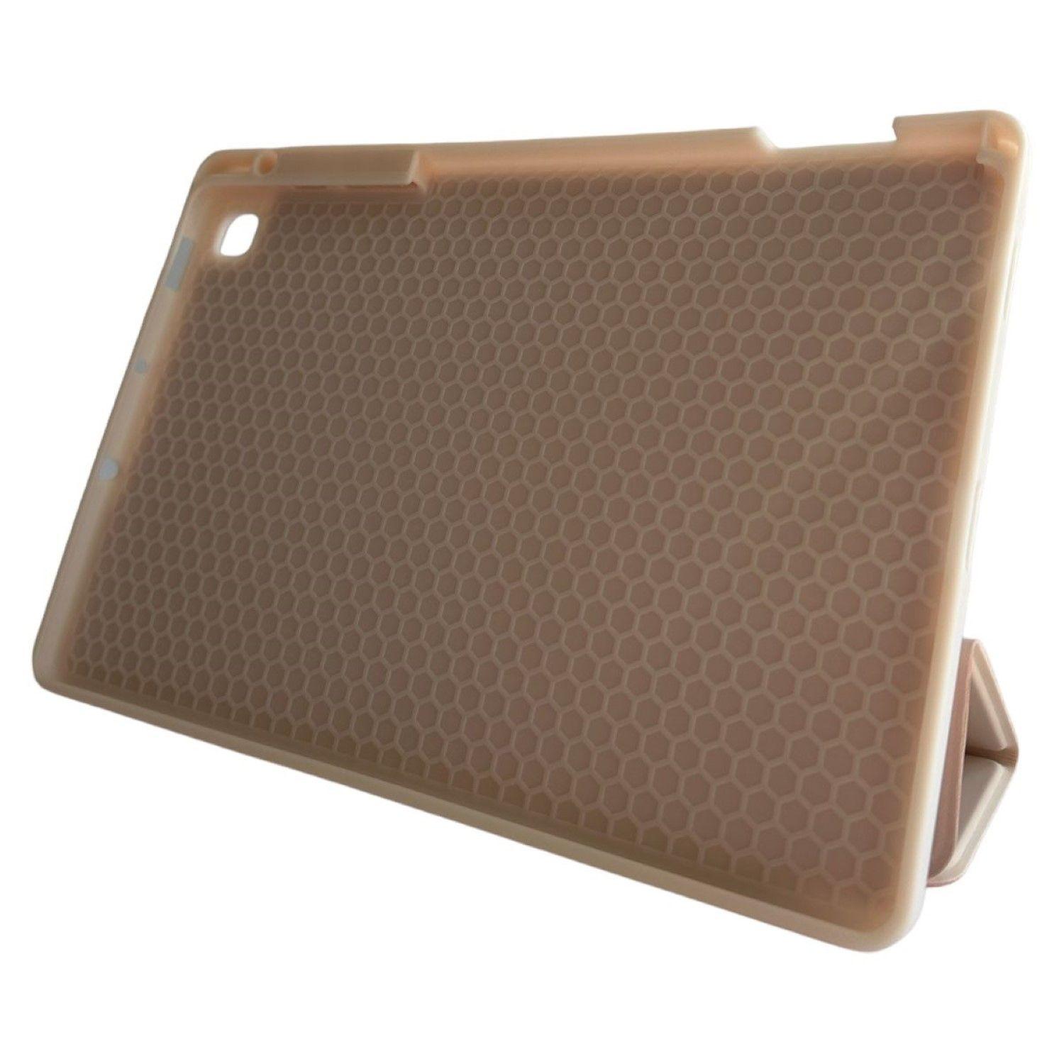 Funda Smart Cover Para Tablet Samsung S6 Lite Con Ranura Rose Gold-4