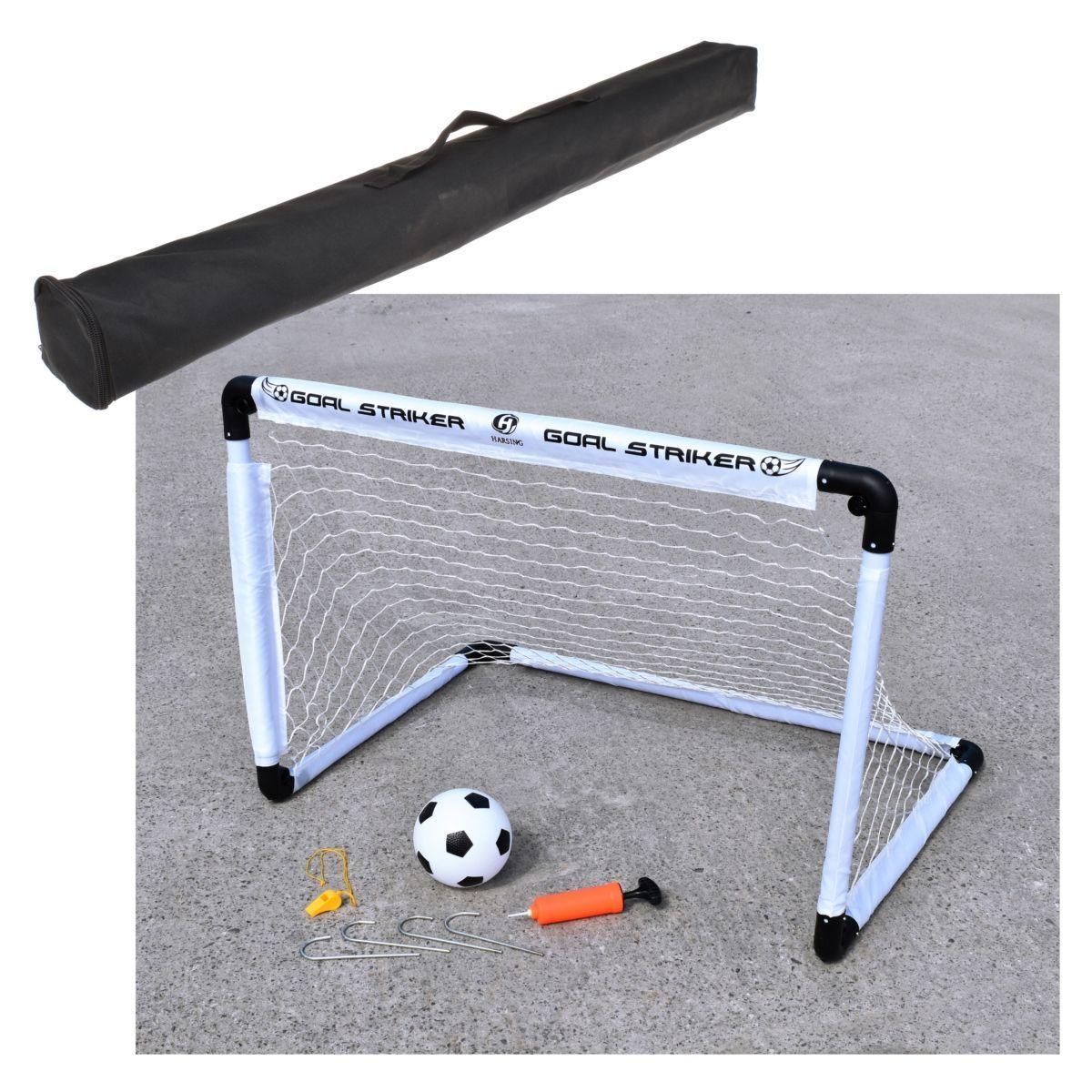 Arco De Futbol Plegable 90X60 Cms Con Pelota, Bombin Y Bolso De Genero Para Llevar-0