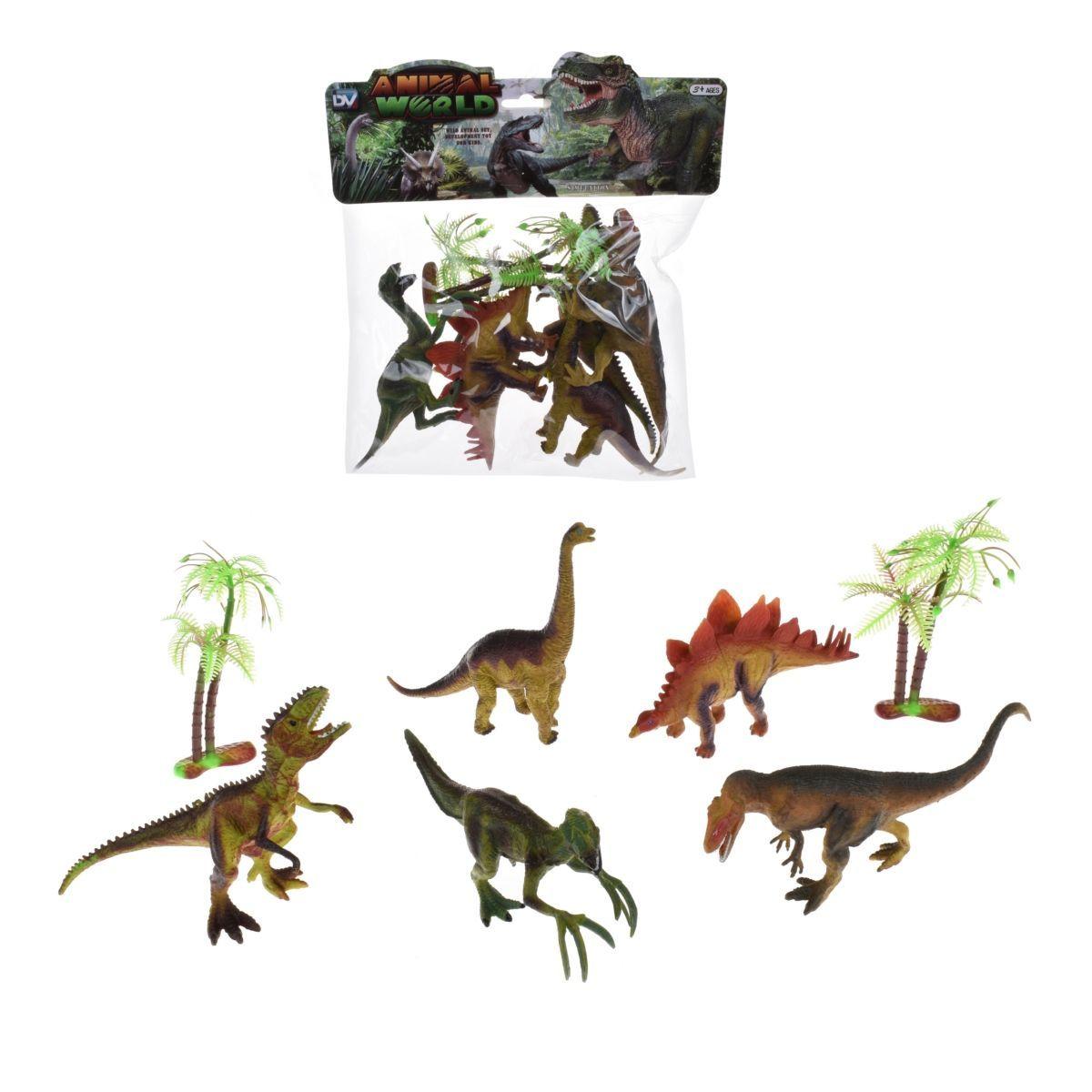 Set 5 Dinosaurios Y Accesorios En Bolsa-0
