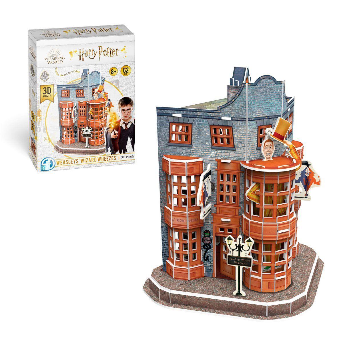 Puzzle 4D Edificios Harry Potter - Weasley'S Wizard Wheezez-0