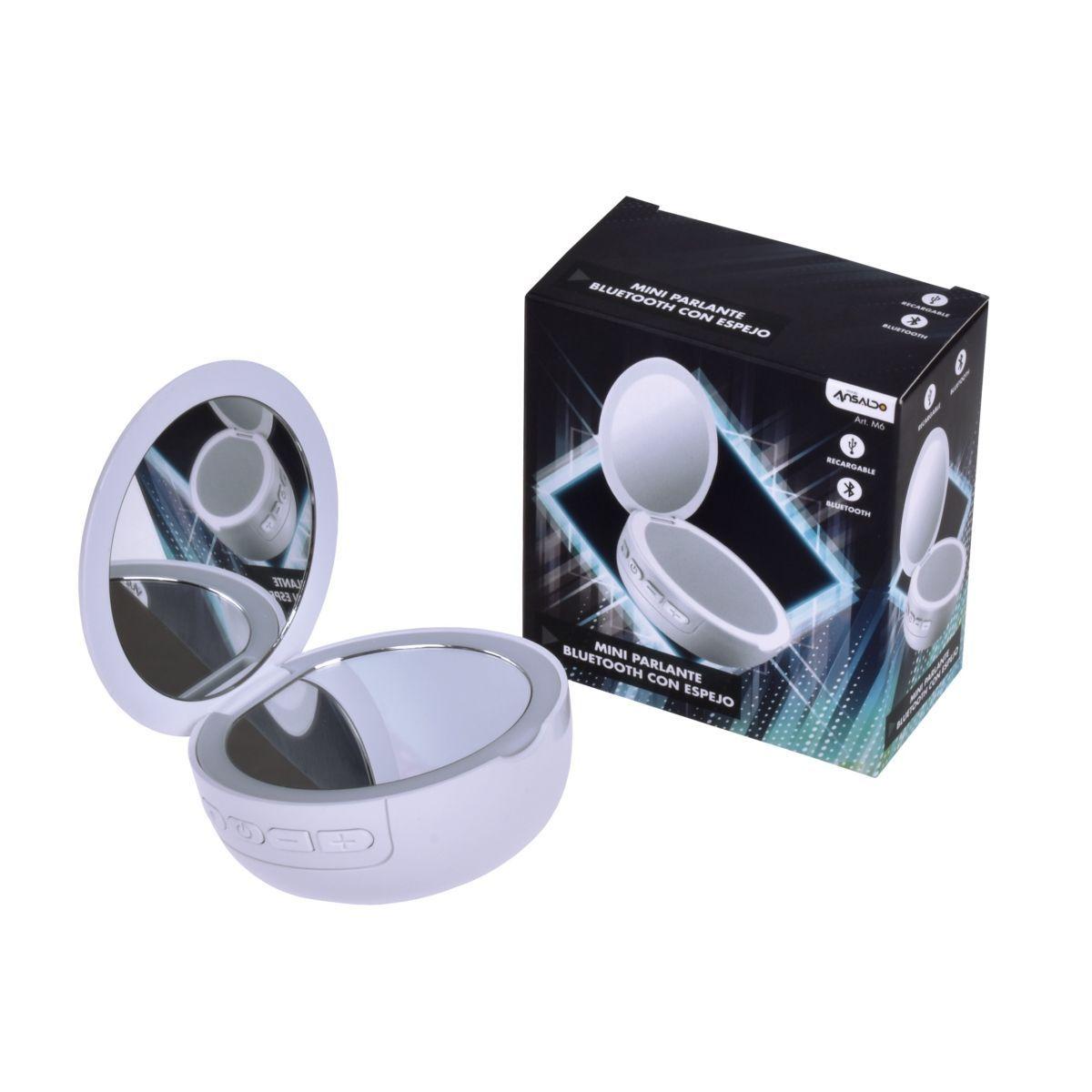Mini Parlante Bluetooth Con Espejo-0
