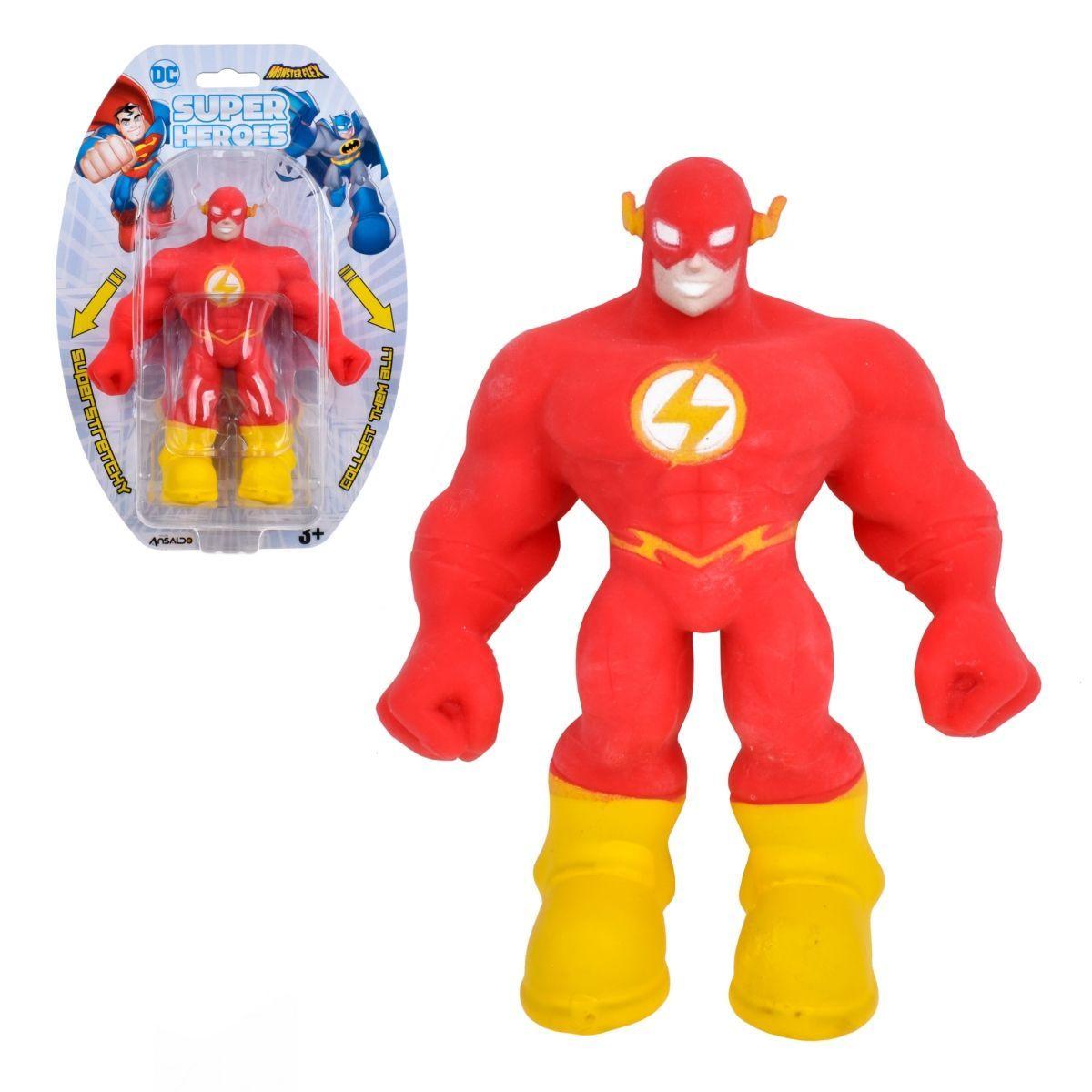 Figura Strech Elastica Monster Flex De 14 Cms Que Se Estira Dc Comics - Flash-0