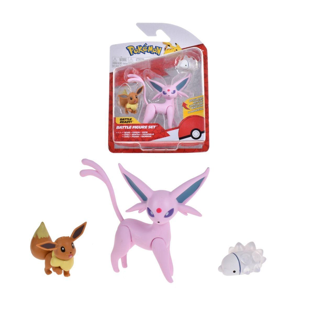 Pack 3 Figuras De 5 A 8 Cm. Pokemon - Eevee #1 - Snom - Espeon-0