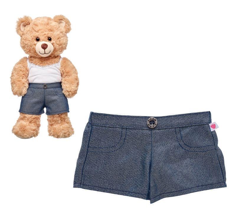 Short Blue Jeans Con Glitter Build-A-Bear-0