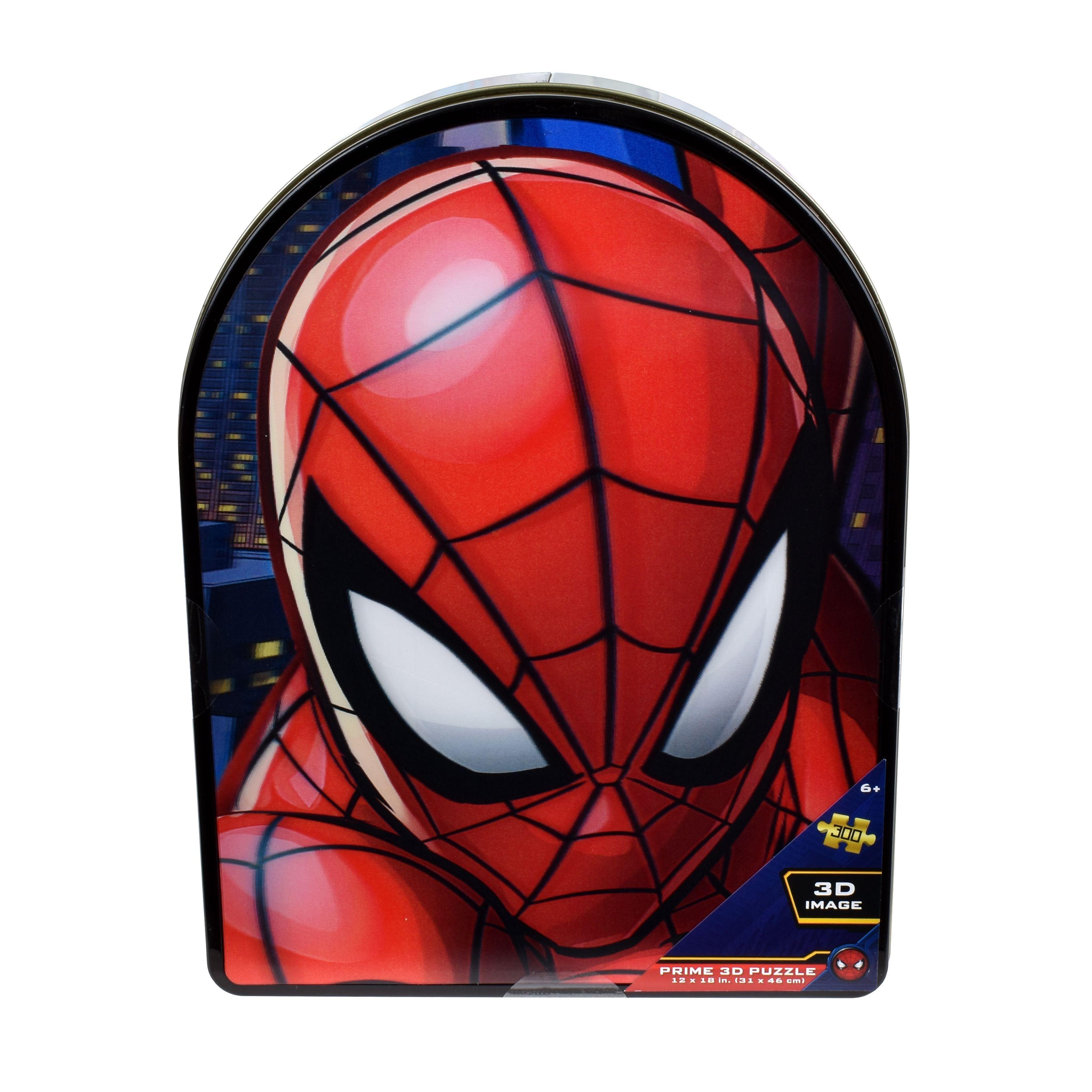 Puzzle 3D De 300 Piezas En Lata Con Forma - Spiderman-0