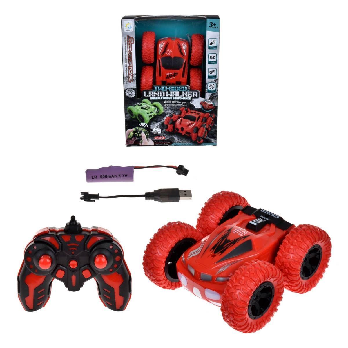 Auto Radio Controlado De 15 Cms Giro Loco Con Pilas Recargables-0