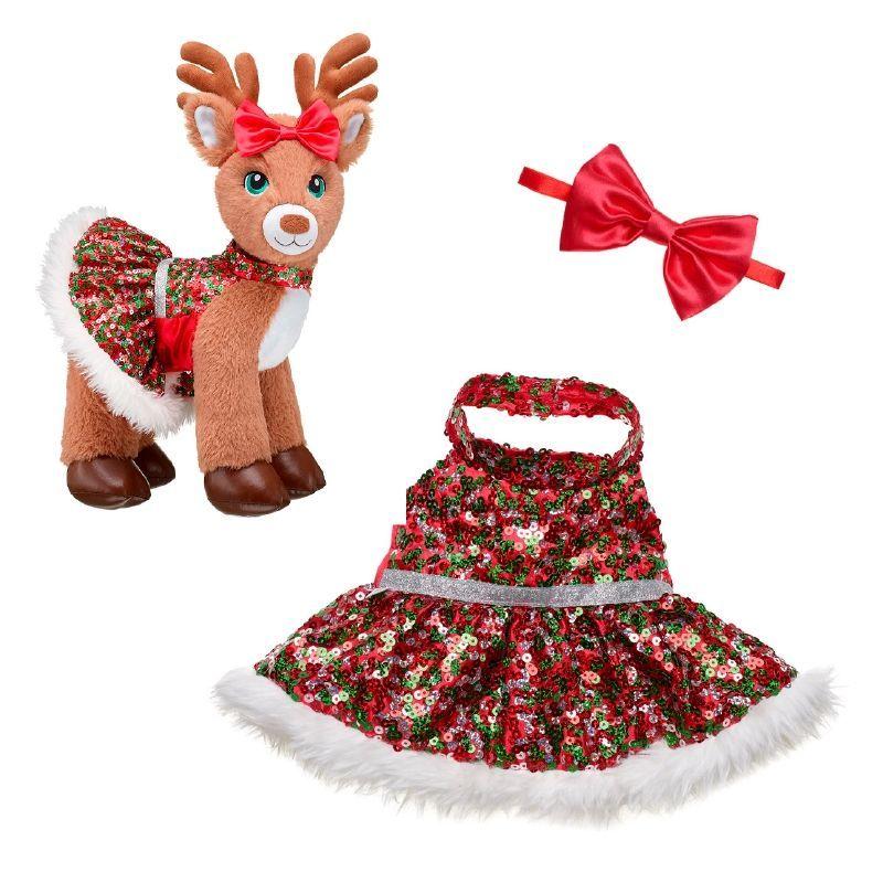 Vestido Lentejuelas Navidad Merry Mission Build A Bear-0