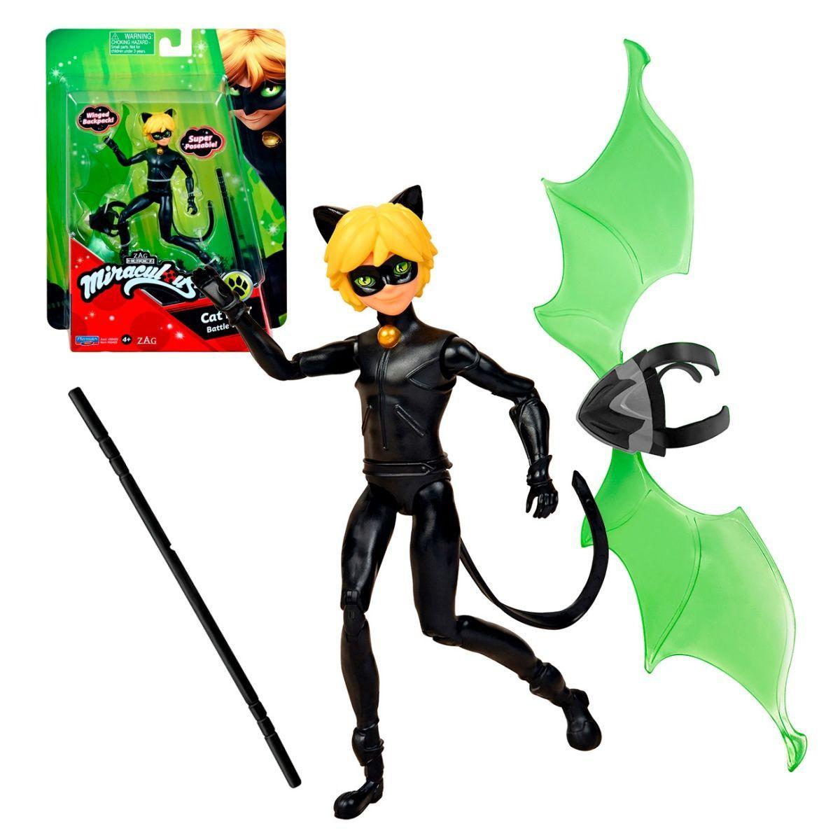Miraculous Cat Noir 13 Cm Articulada-0