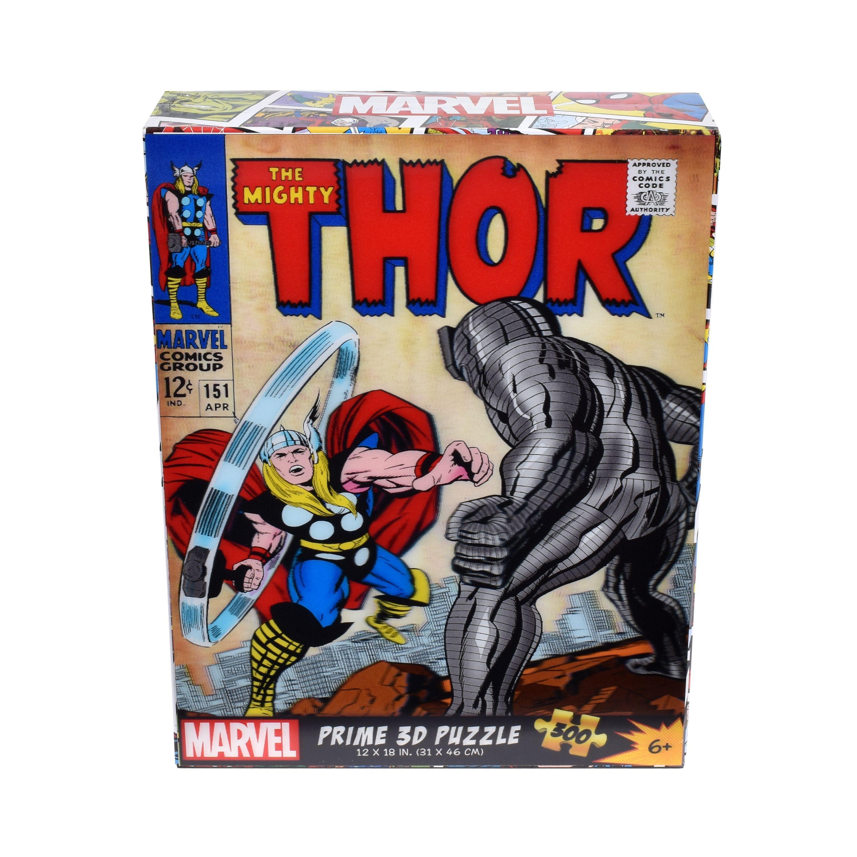 Puzzle 3D De 300 Piezas Marvel Comics Vintage - Thor-0