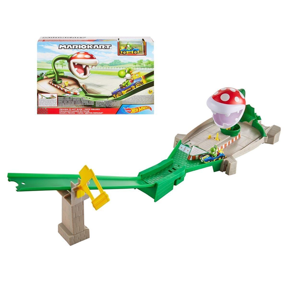 Hot Wheels Mario Kart Pista De Niveles - Yoshi-0