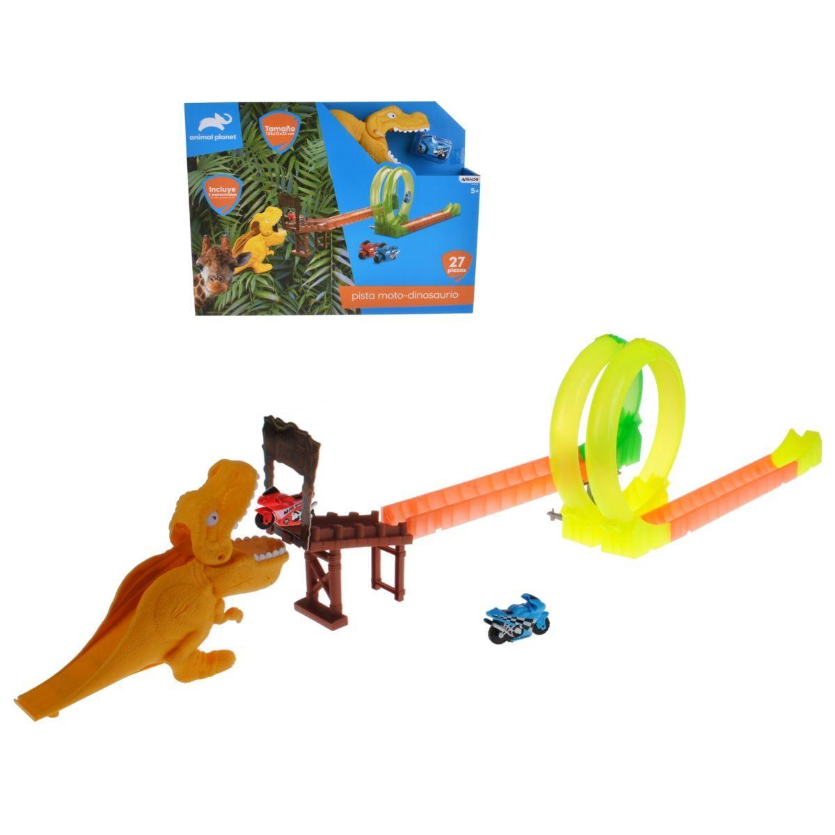 Pista Motos Dinosaurio Animal Planet-0