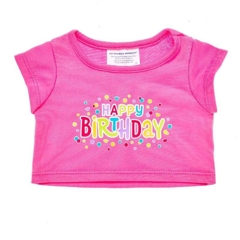 Polera Cumpleaños Rosada V2 Build A Bear-0