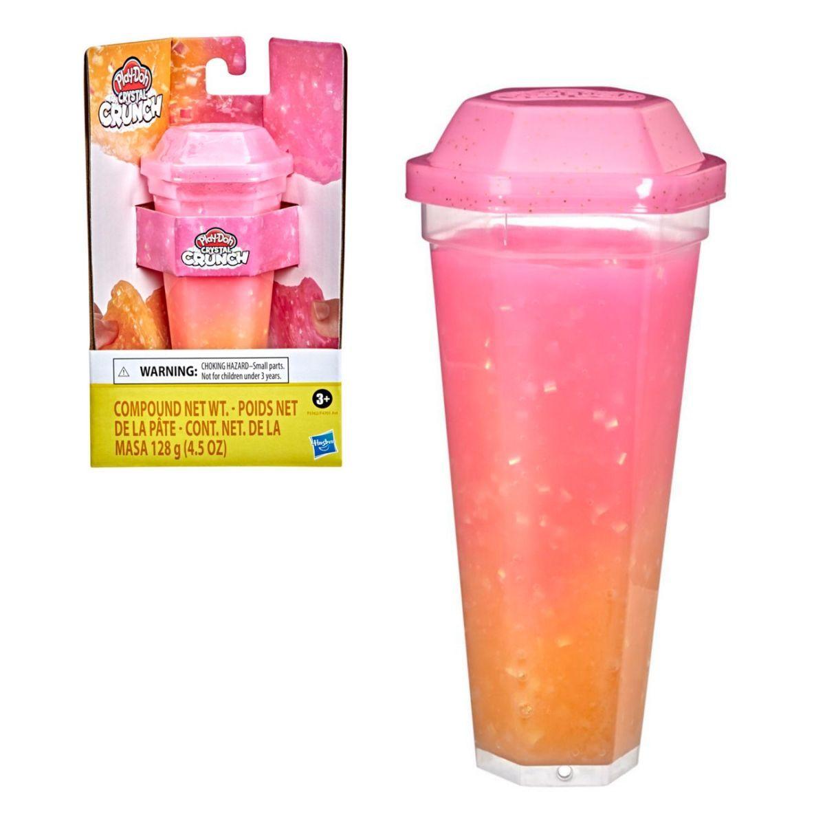 Play-Doh Mundo De Texturas Crystal Crunch - Rosado-Naranjo-0