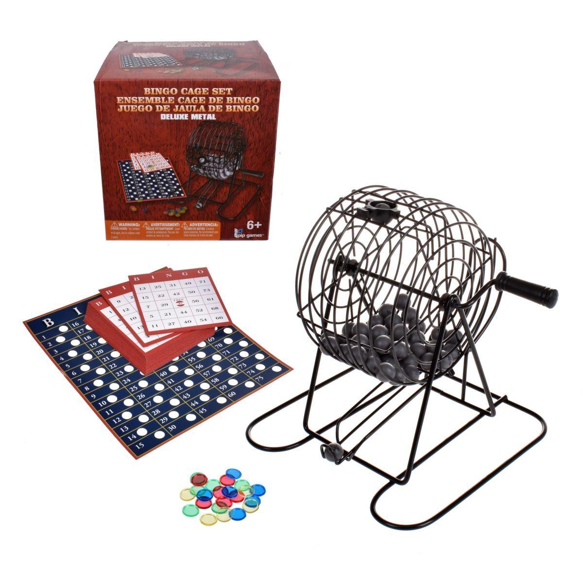 Juego Bingo Con Tombola Metalica-0