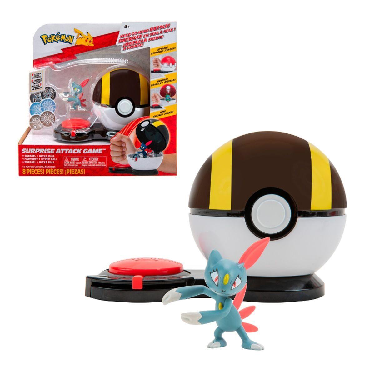 Juego Pokemon Ataque Sorpresa Single Pokebola - Sneasel + Ultra Ball-0