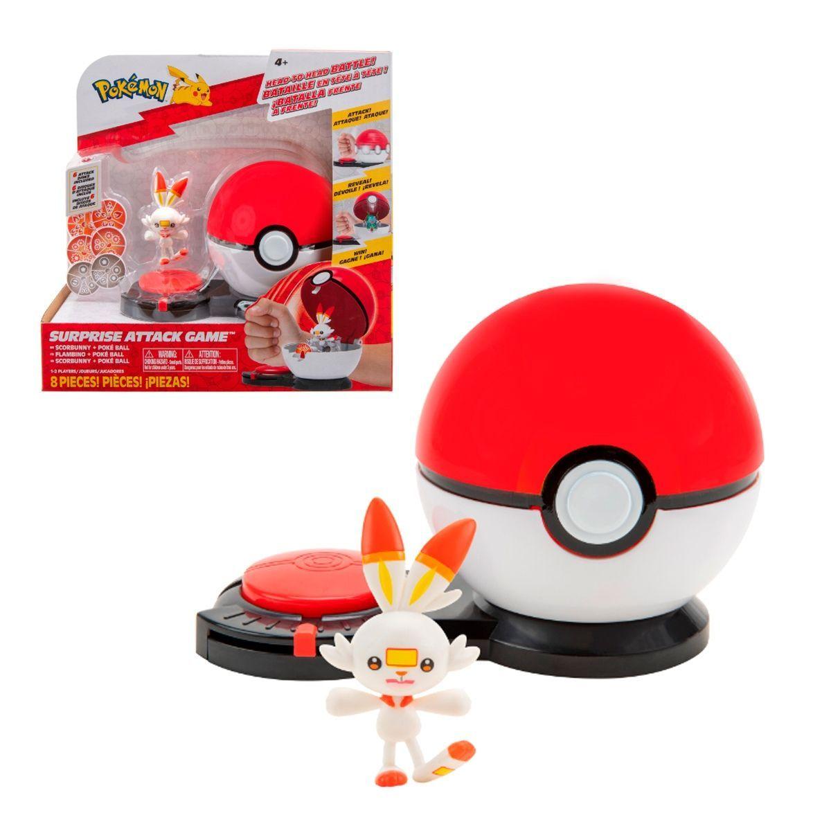 Juego Pokemon Ataque Sorpresa Single Pokebola - Scorbunny + Poke Ball-0
