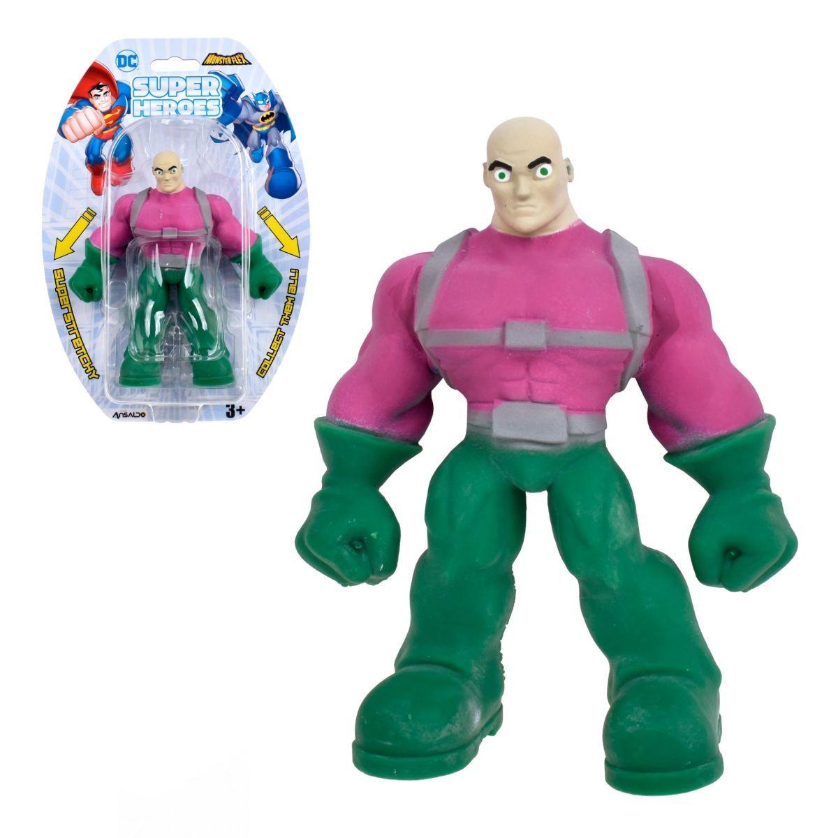 Figura Strech Elastica Monster Flex De 14 Cms Que Se Estira Dc Comics - Lex Luthor-0