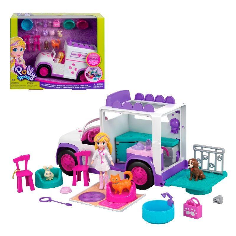 Polly Pocket Hospital Movil De Animalitos-0