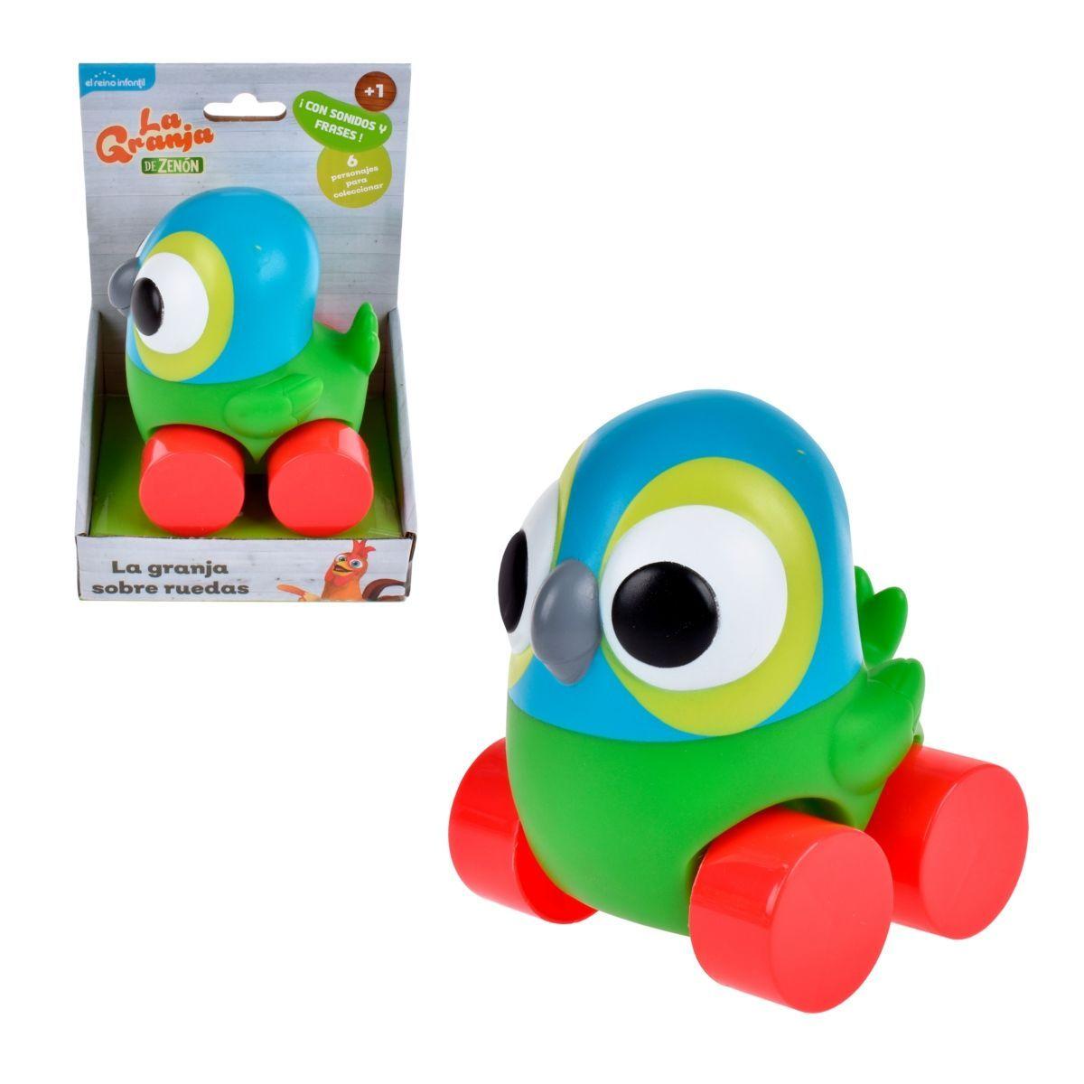 Vehiculo Personaje La Granja De Zenon De 10 Cms Con Sonido - Lorito Pepe-0