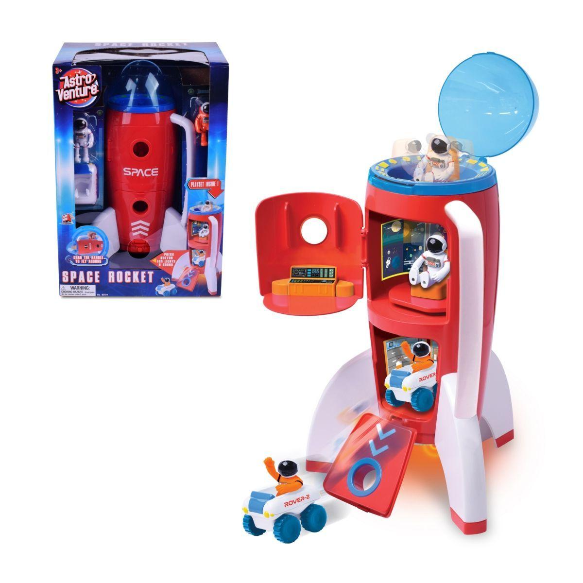 Cohete Espacial Y 2 Astronautas Astro Venture-0