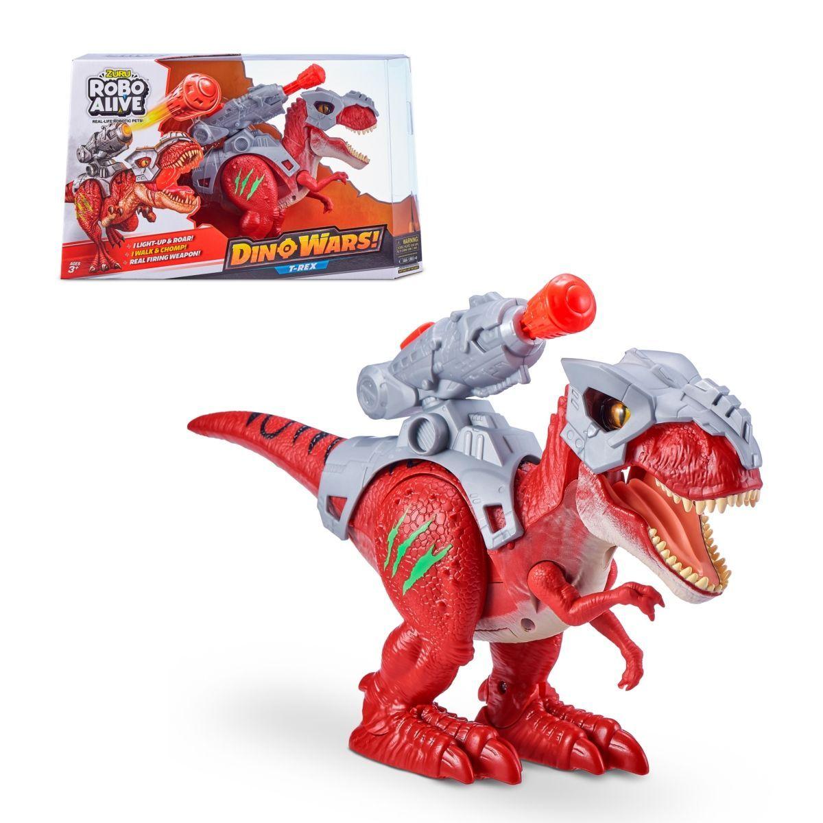 Dinosaurio Dino Wars Con Lanzador Robo Alive Zuru-0