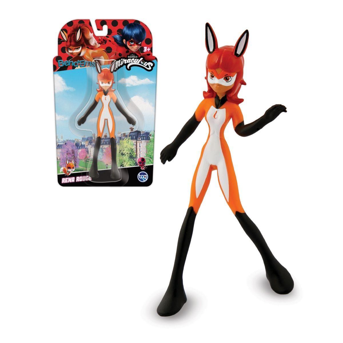 Figura 13 Cms De Goma Flexible Miraculous - Rena Rouge-0