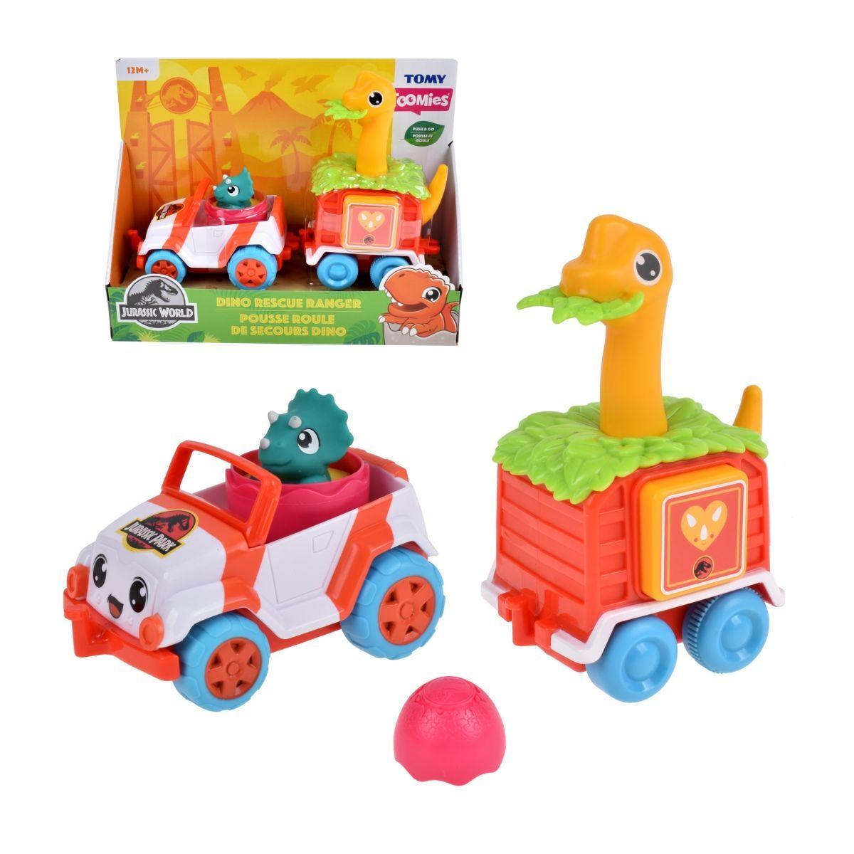 Camioneta Con Carro Y Dinosaurios Jurassic World-0