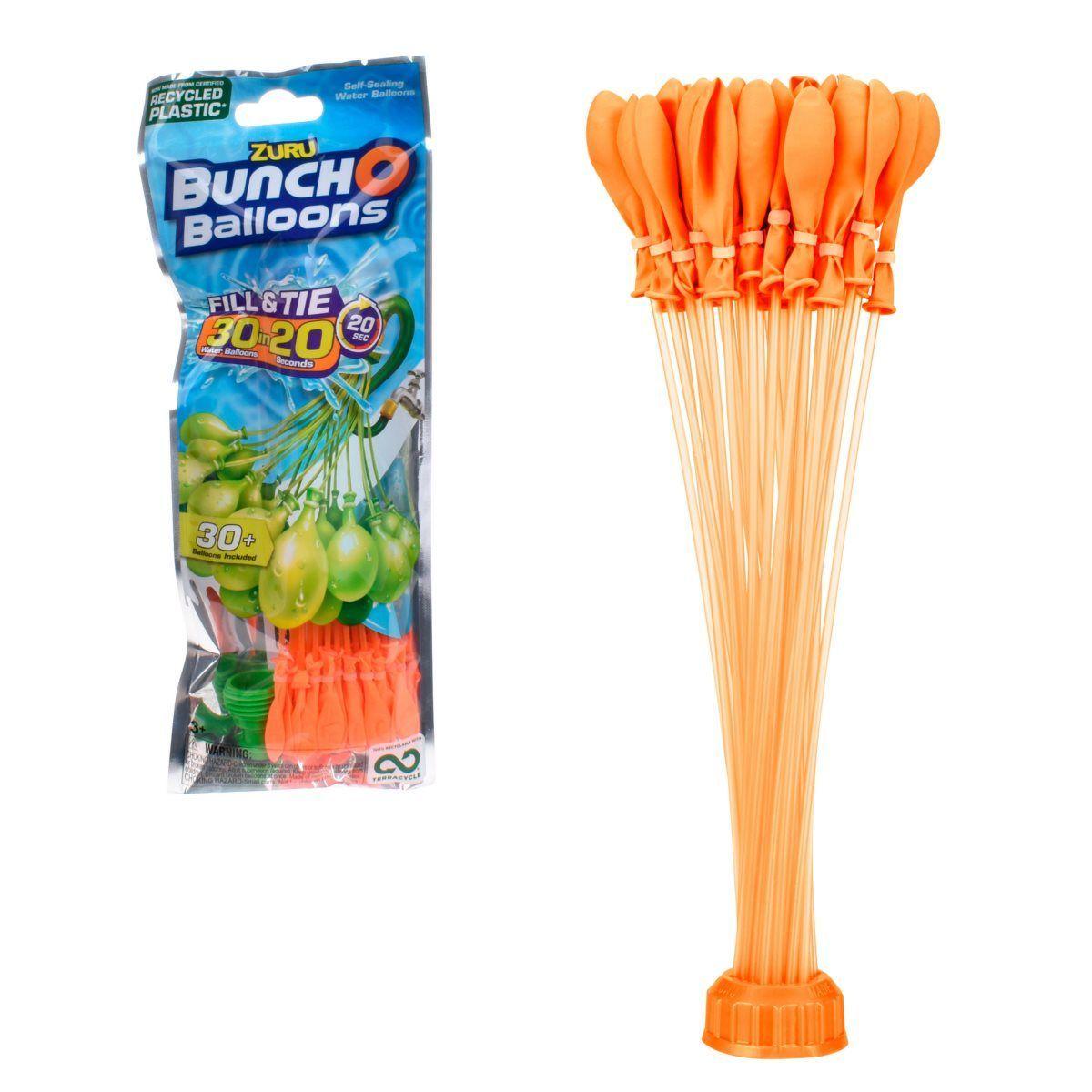 Pack 1 Boquilla Con Bombas De Agua De Llenado Rapido Bunch O Balloons - Naranja-0