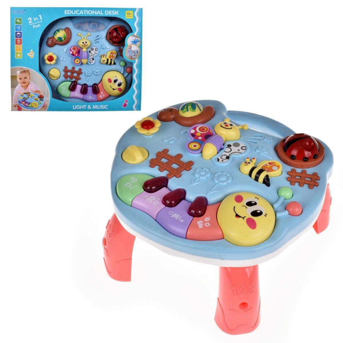Mesa Didactica Cuncuna Con Sonidos, Melodias Y Luces Con Opcion Para Colgar En La Cuna-0
