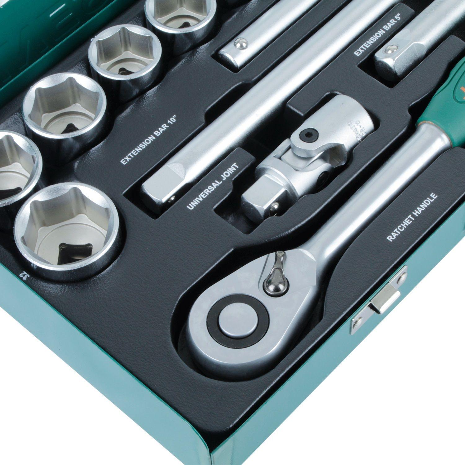 Juego de Dados 1/2' 25 Piezas Profesional - Herramientas Automotrices/Mecánicas-4