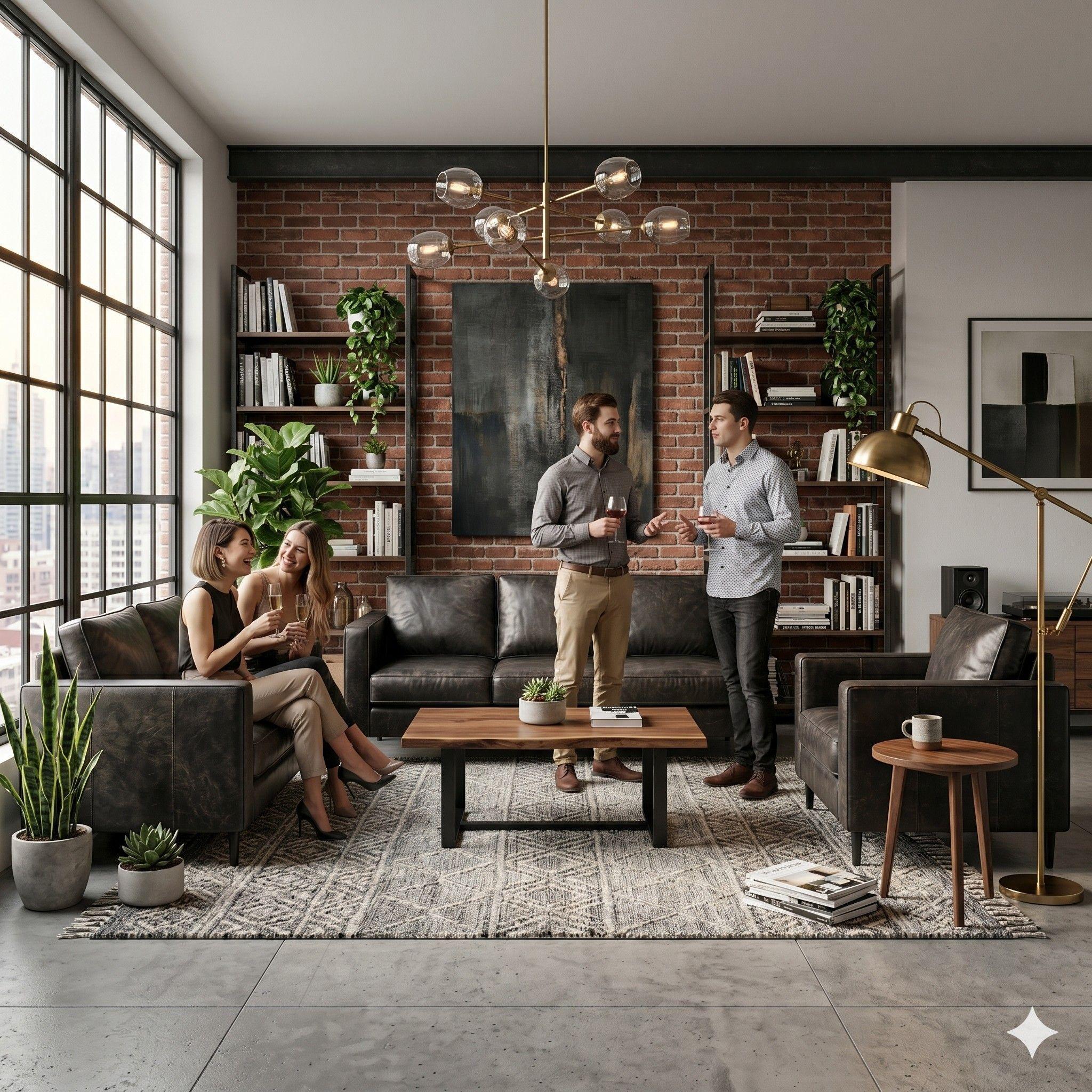 Juego de living 321 Menphis negro en cuero sintetico envejecido producto con resortes pocket-2