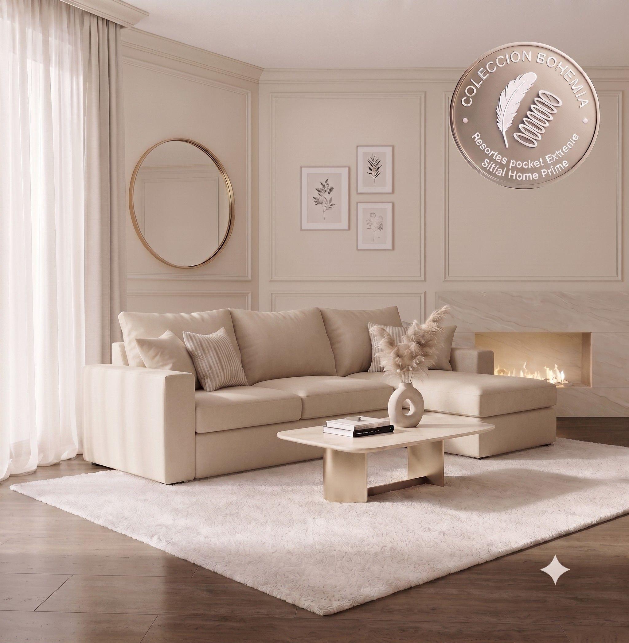 Juego de living 311 Boheme Extremia Beige-2