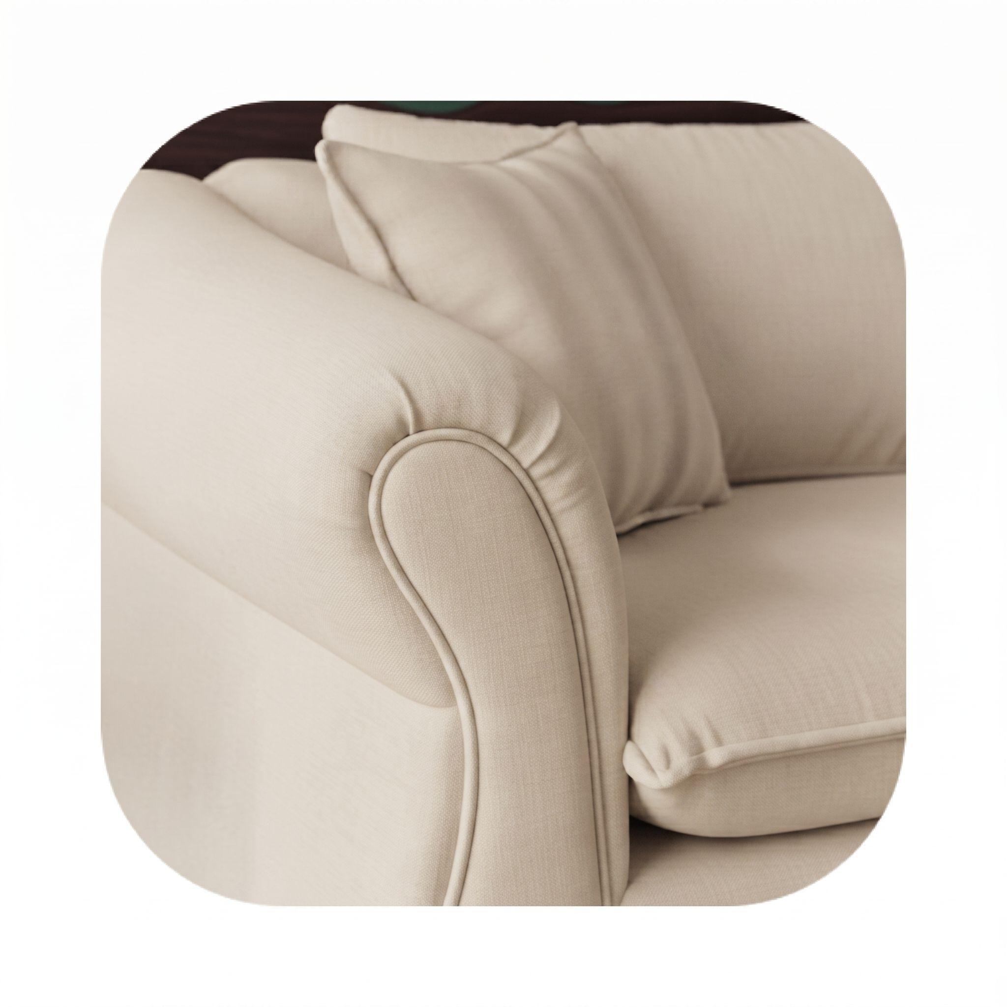 Living 311 Afgano beige claro  sofa resortes + 2 sitiales madera-2