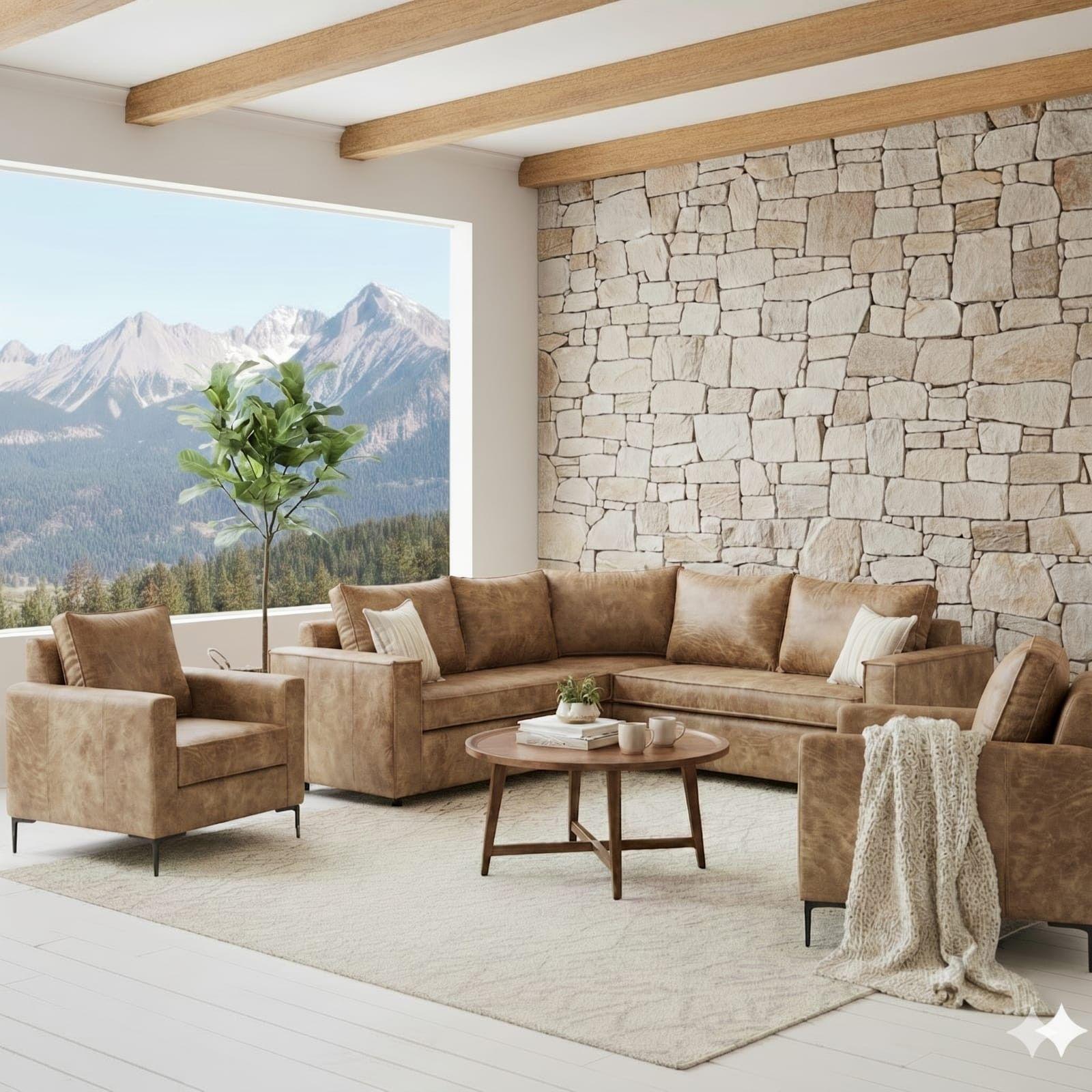 LIVING 311 JACK BEIGE CUERO SINTETICO ENVEJECIDO-0