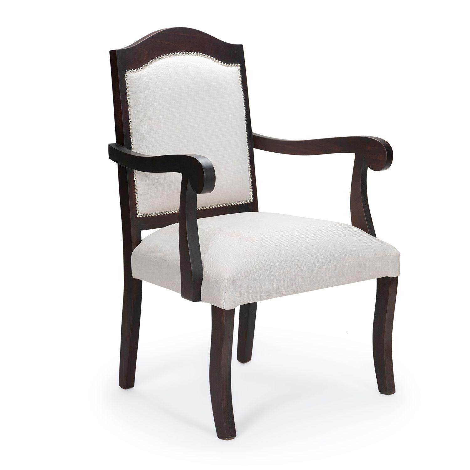 Living 311 TEHERAN blanco sofa resortes mas 2 sitiales clasicos madera -4