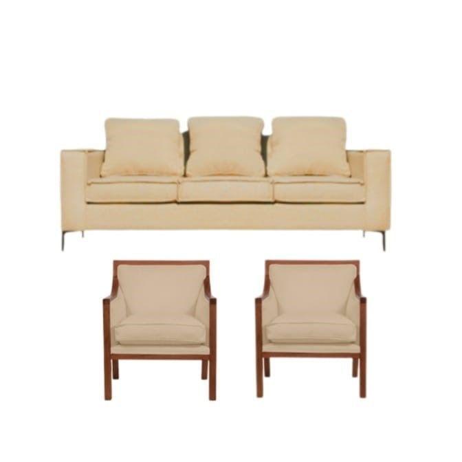 Living Urbano 311 color Beige resorte pocket-0