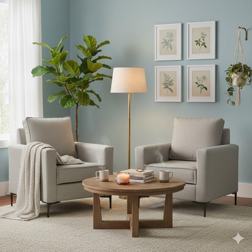 Juego de Poltronas Arthur Gris Claro -1