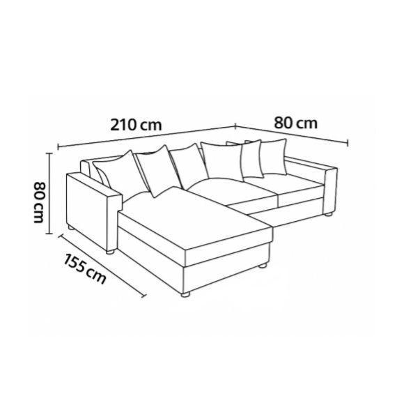 Living 311 lehmann gris claro seccional resortes + 2 poltronas resortes-3