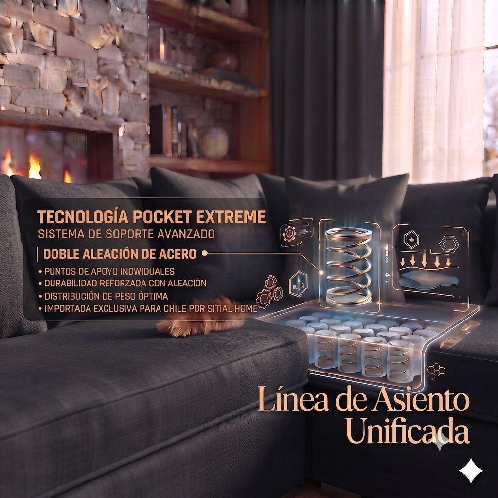 Living 311 Metropolitan Marengo Seccional con resortes+ 2 Sitiales -6