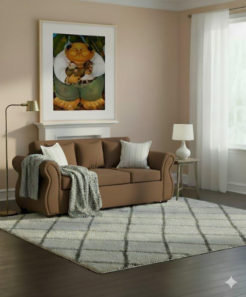 Living Facundo , cafe  tipo lino sofa mas sitiales Sitial Home-2