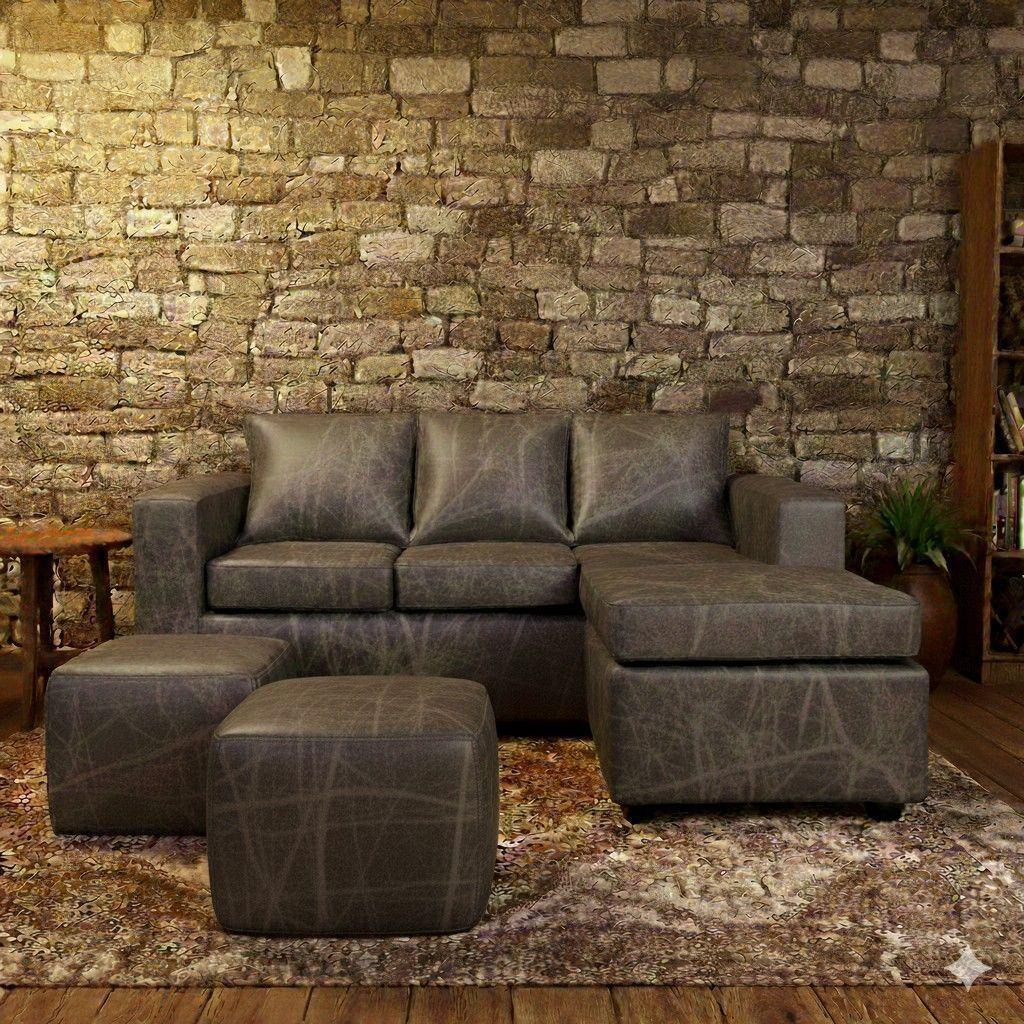 Living 311 Old West Gris seccional intercambiable + Ottoman-1