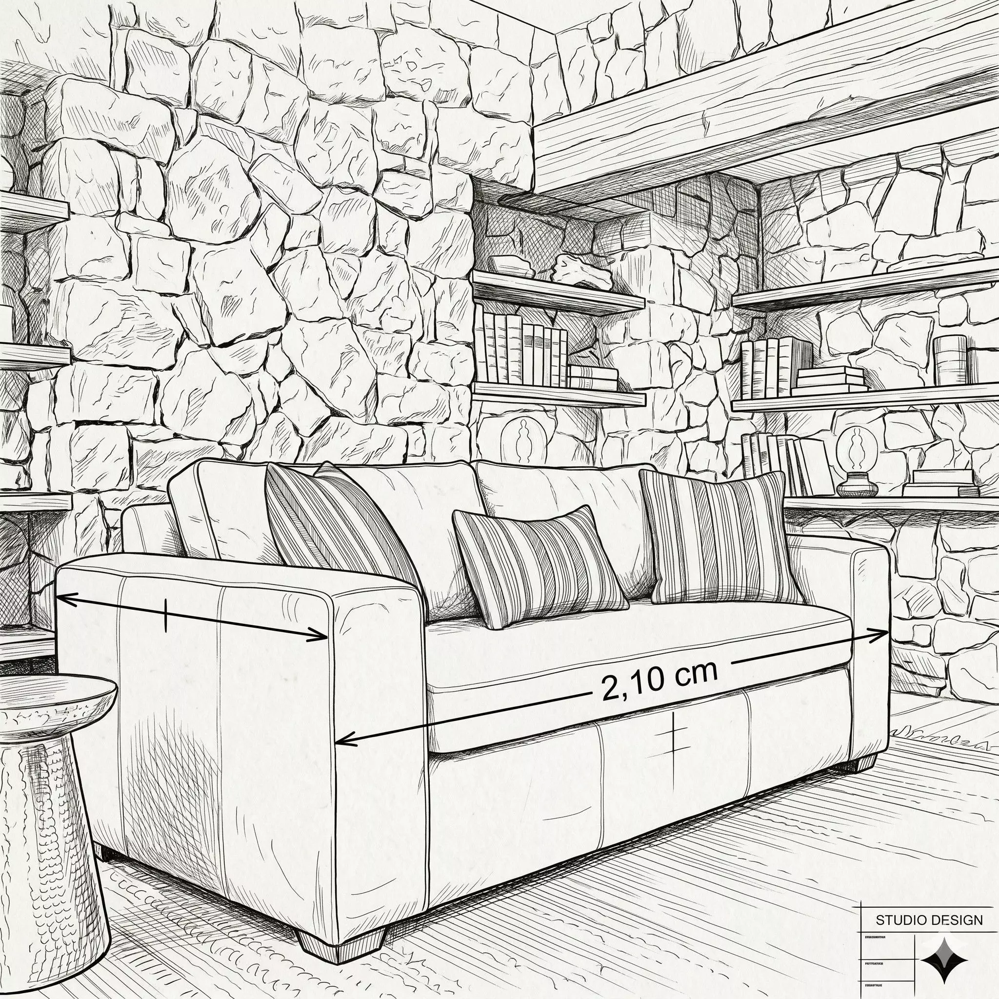 LIVING 311 EUROPA BEIBE SOFA 3 CUERPOS CON RESORTES + 2 SITIALES 2 DE MADERA -3