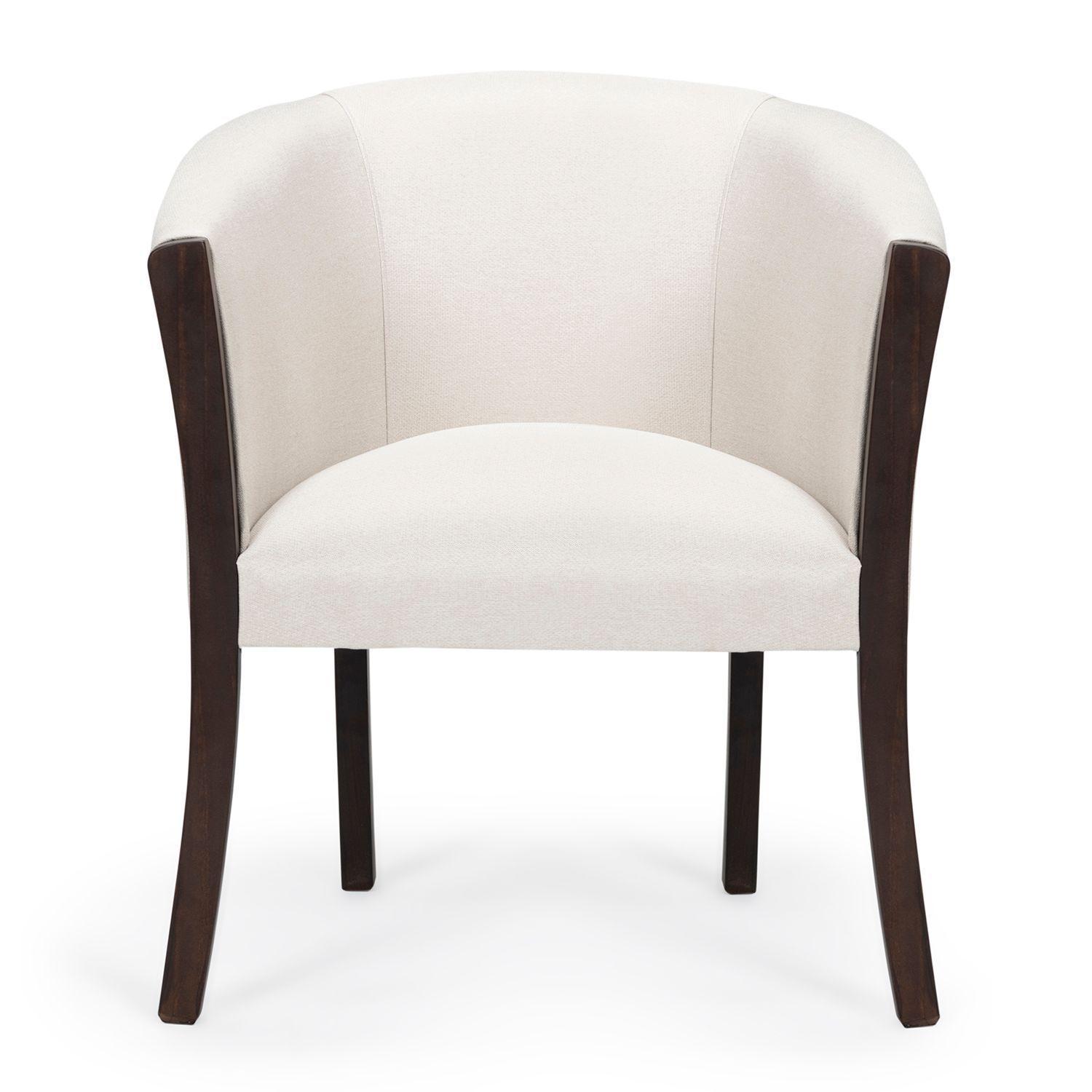 Living 311 Tripoli blanco sofa resortes + 2 sitiales madera modernos -2
