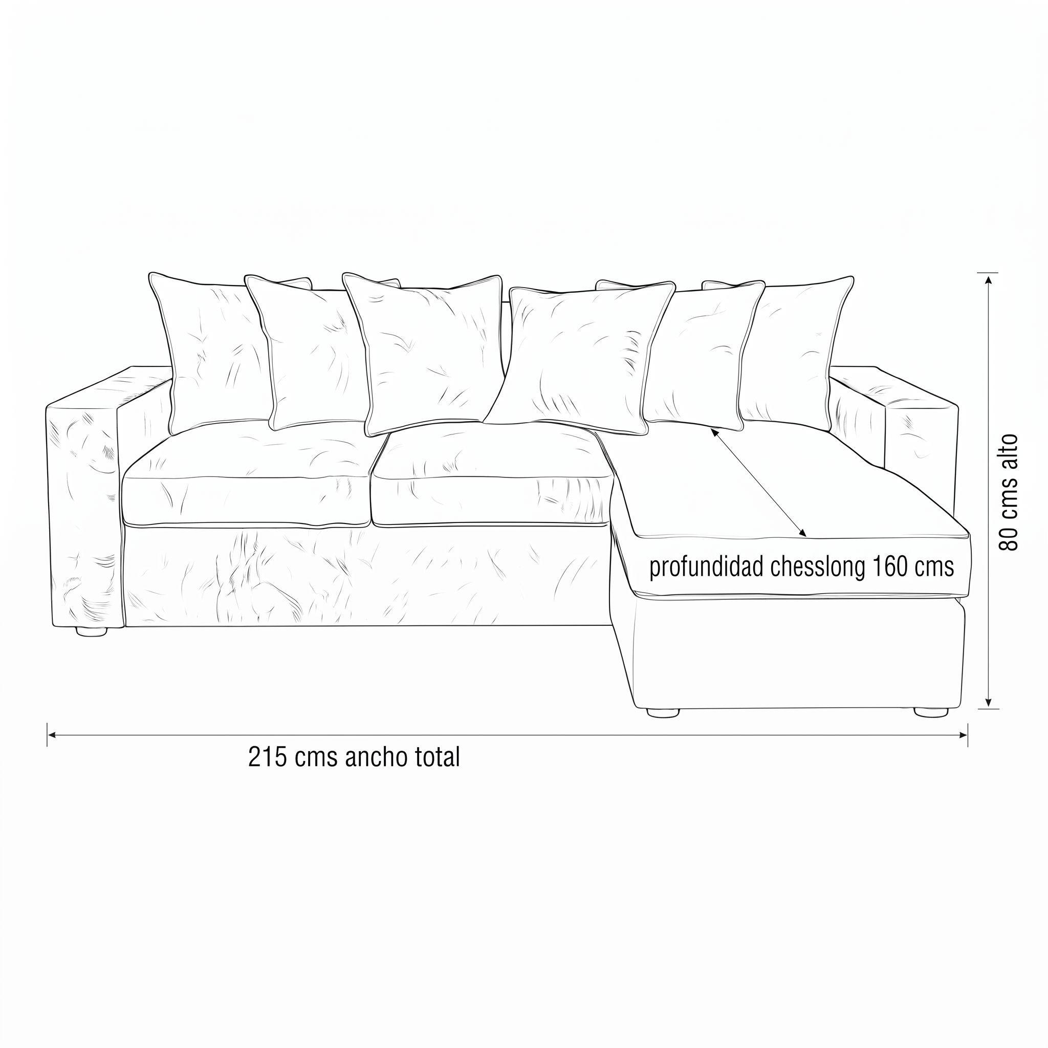Seccional intercambiable Tennese Beige cuero sintetico envejecido resortes full comfort plus -4