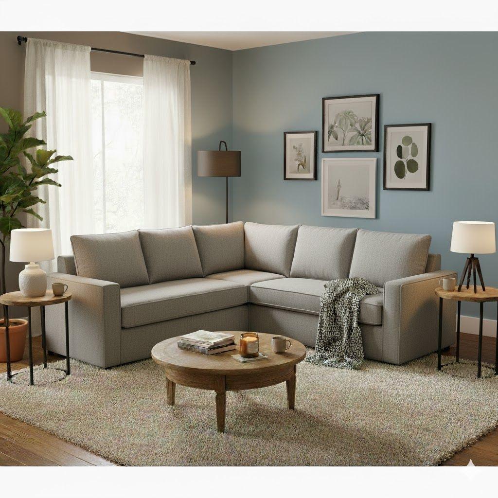 Seccional Matilda gris full comfort plus-1
