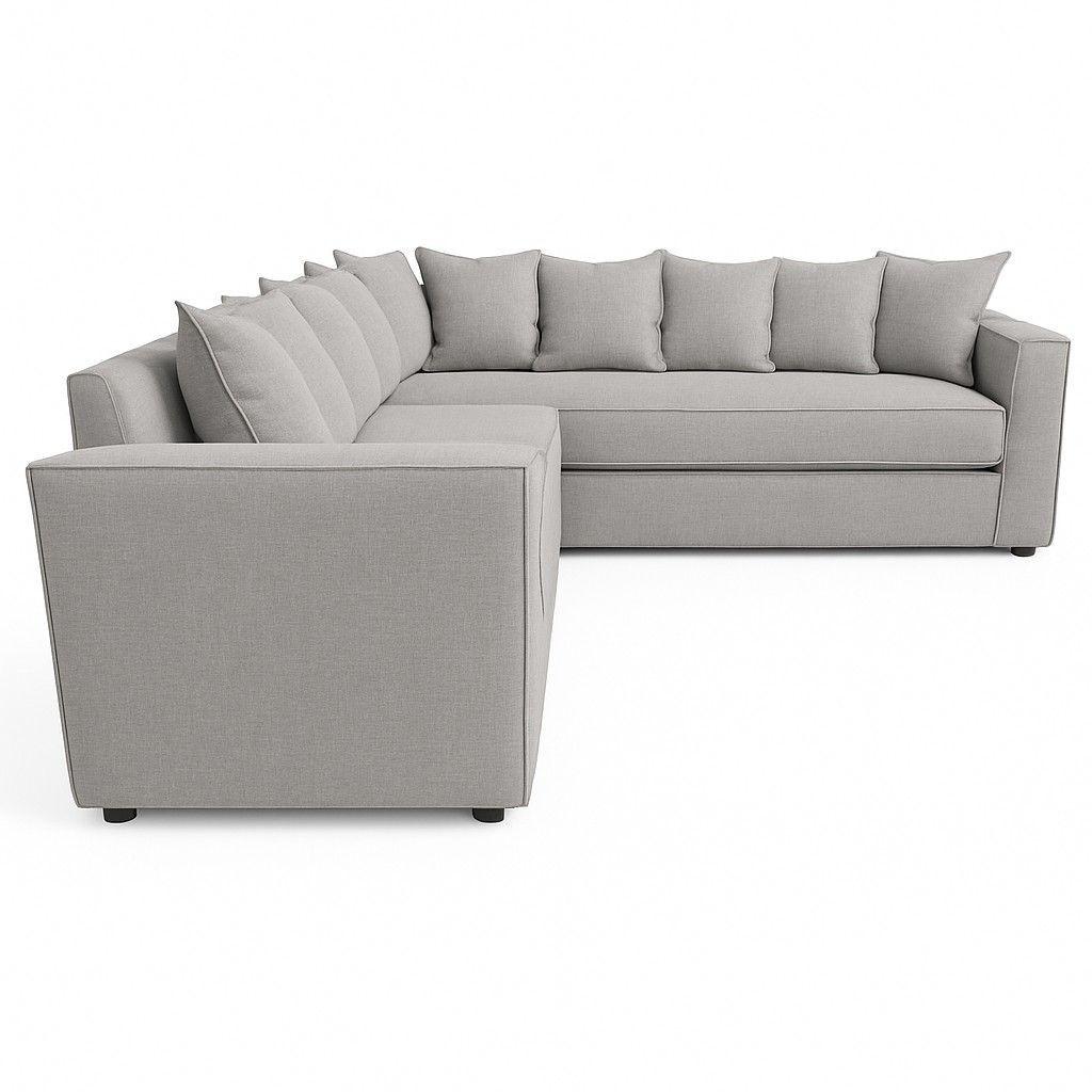 Seccional 6 Cuerpos Baco Gris Claro Resortes Pocket           -3