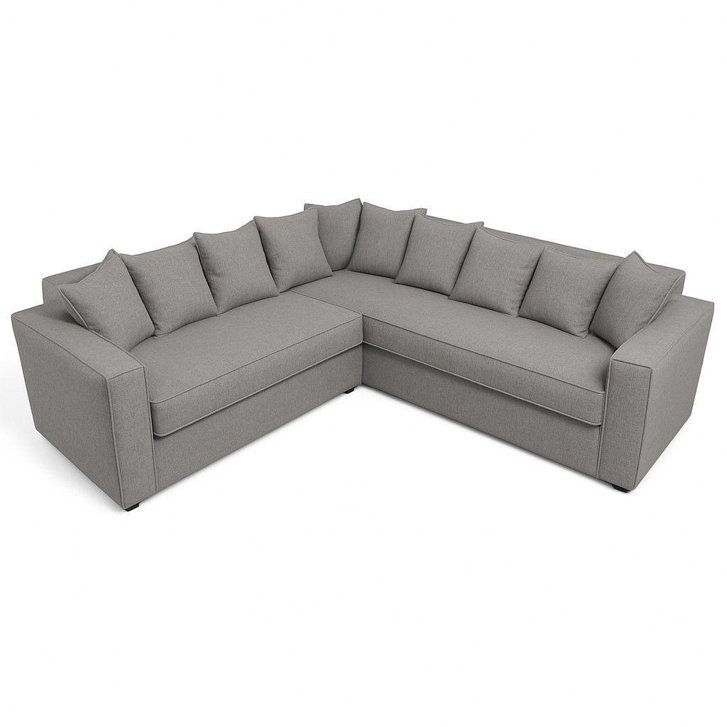 Seccional 6 Cuerpos Baco Gris Claro Resortes Pocket           -0