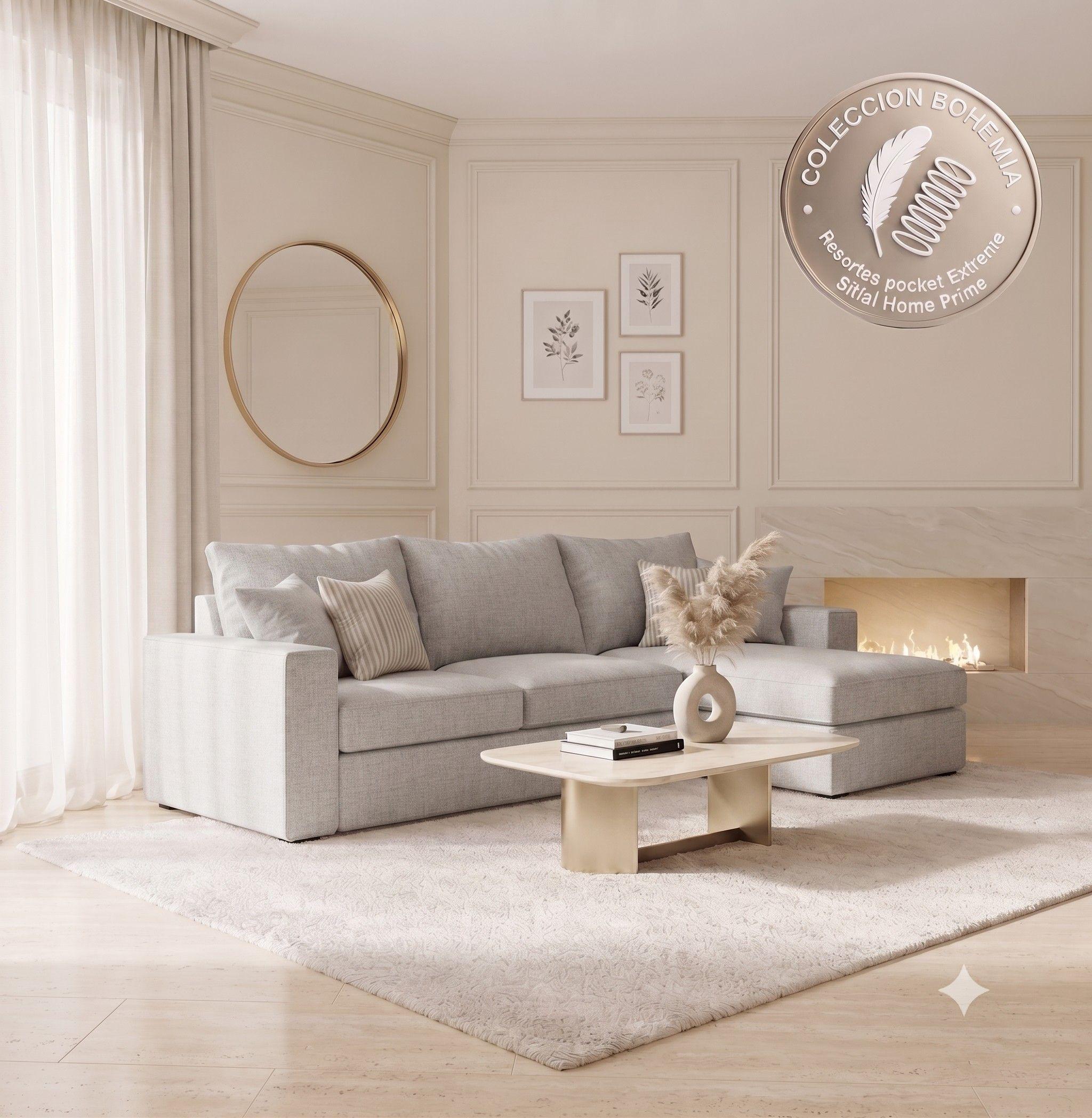 JUEGO DE LIVING 311 BOHEMIA EXTREME GRIS CLARO -2