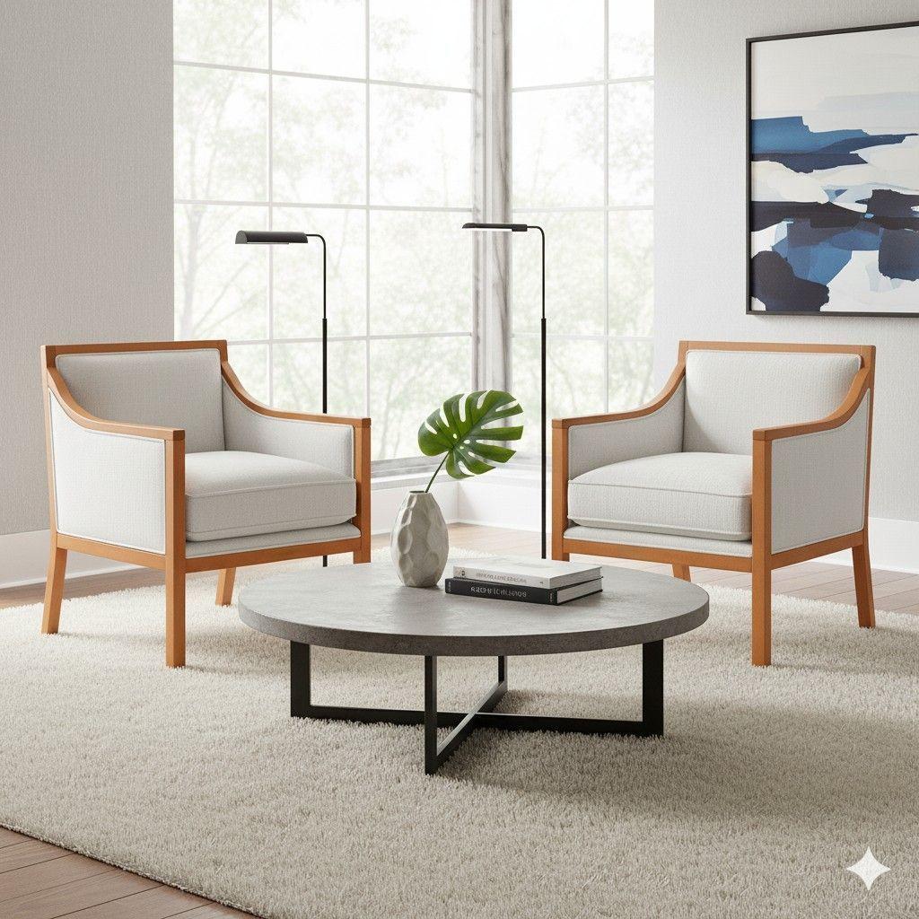 Living 311 Seccional con resortes+ 2 Sitiales Metropolitan Blanco-2